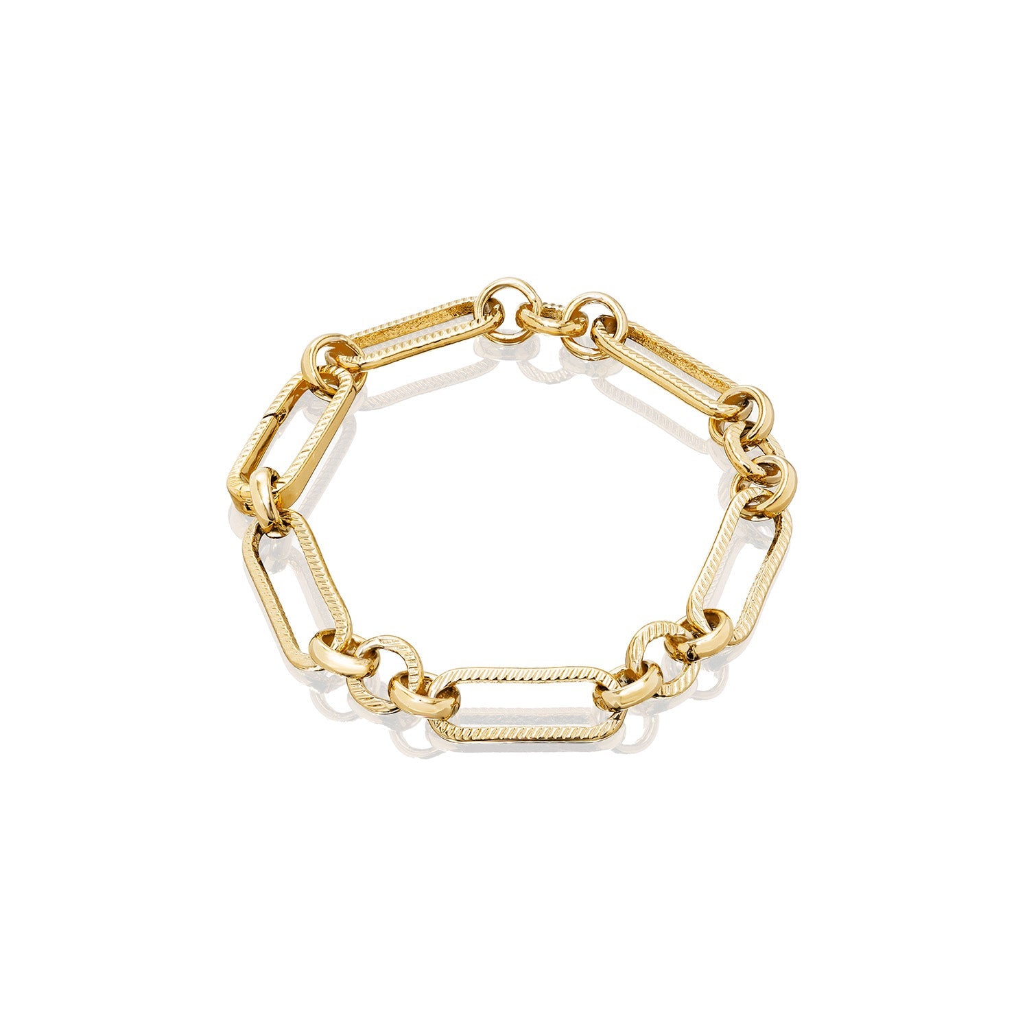 Figaro Chain Bracelet (Gold)