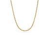 Small Rope Chain Necklace (Gold)