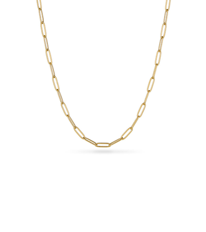 Entwine Initial Necklace (Gold)