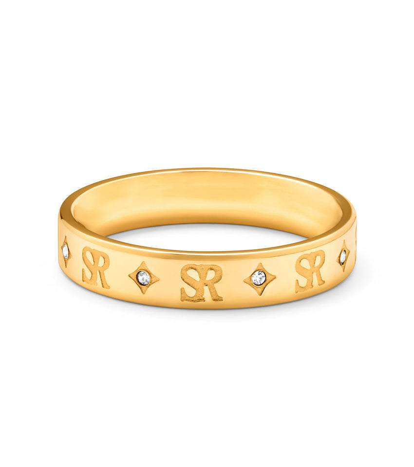 Own Way Monogram Ring (Gold)