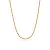 Small Rope Chain Necklace (Gold)