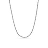 Small Rope Chain Necklace (Silver)