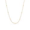 Layering Sphere Chain Necklace (Gold)