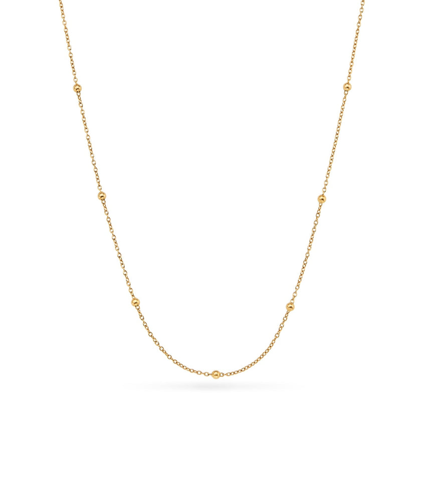 Sphere Chain Necklace (Gold)