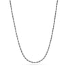 Small Rope Chain Necklace (Silver)