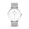 Silver Chain White Kensington 40 Watch