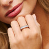 Shine On Crystal Band Ring (Silver)