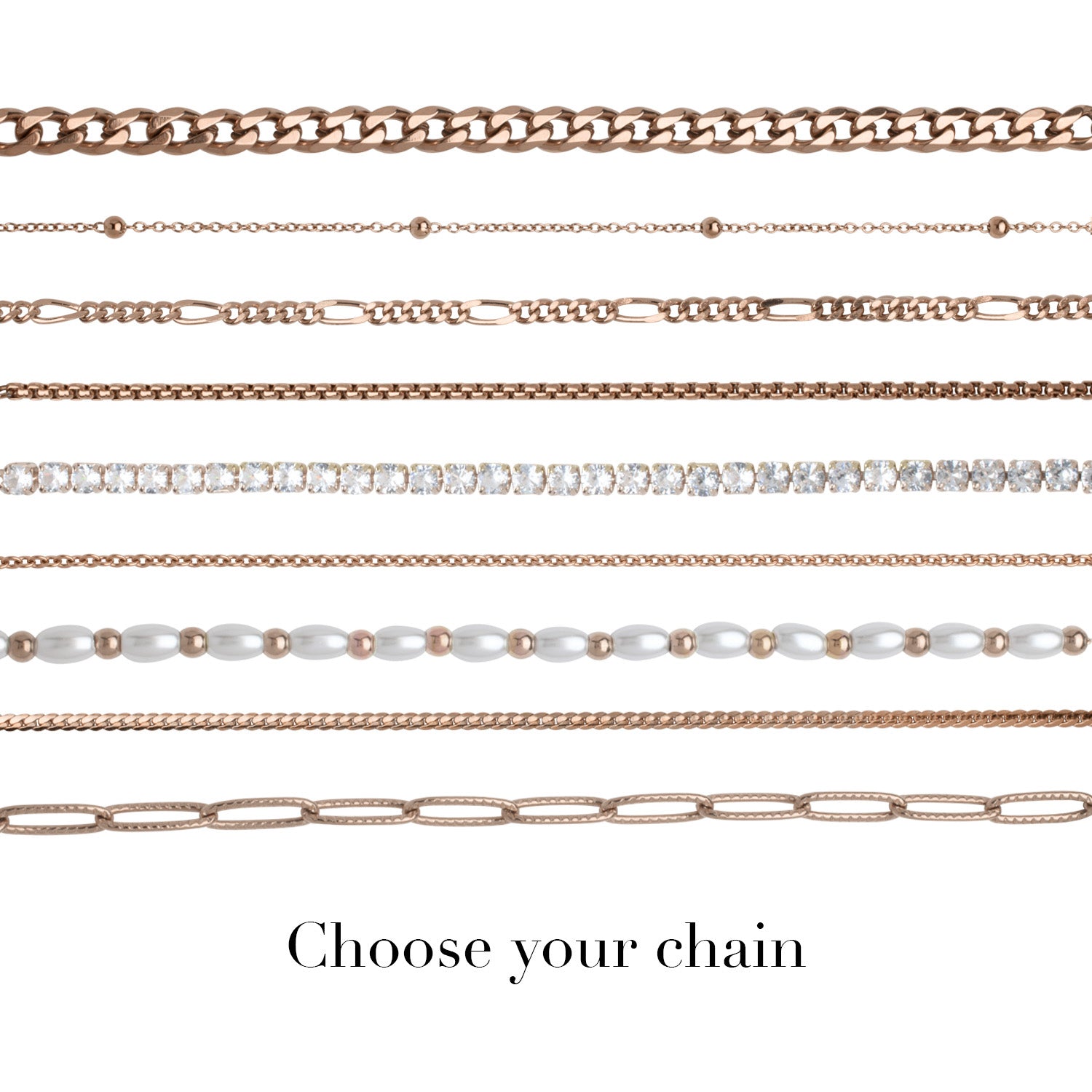 Signature Name Necklace (Rose Gold) – Abbott Lyon