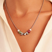 Heart Birthstone Necklace Charm