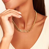 Chunky Initial Choker (Gold)