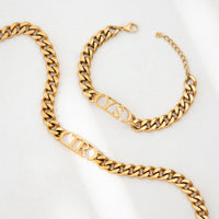 Chunky Initial Choker (Gold)