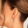 Hammered Hoop Earrings Bundle (Silver)