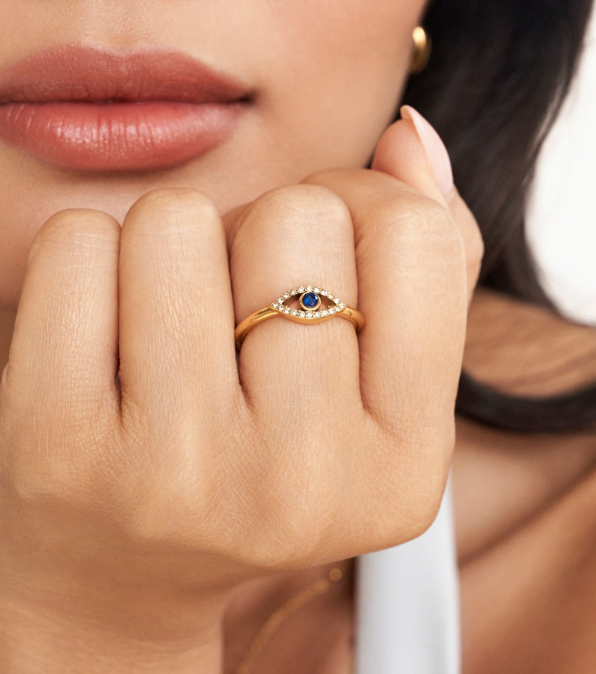 Evil Eye Ring (Gold)