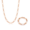 Figaro Chain Bundle (Rose Gold)