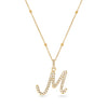 Pavé Initial Necklace (Gold)