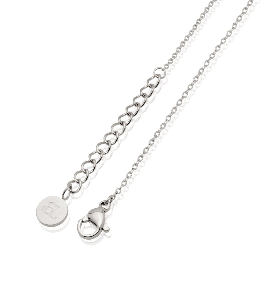 Retro Name Necklace (Silver)