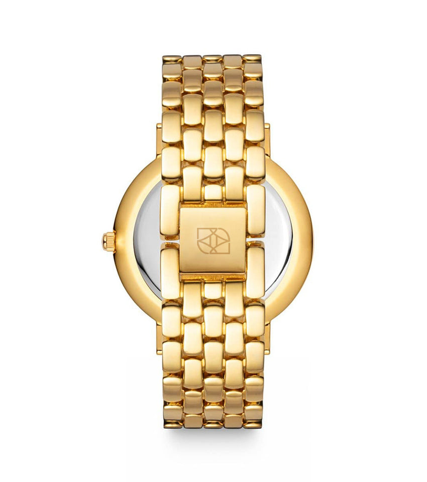 Gold Pearl Link Nueva 40 Watch