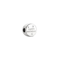 Happy Birthday Bracelet Charm (Silver)