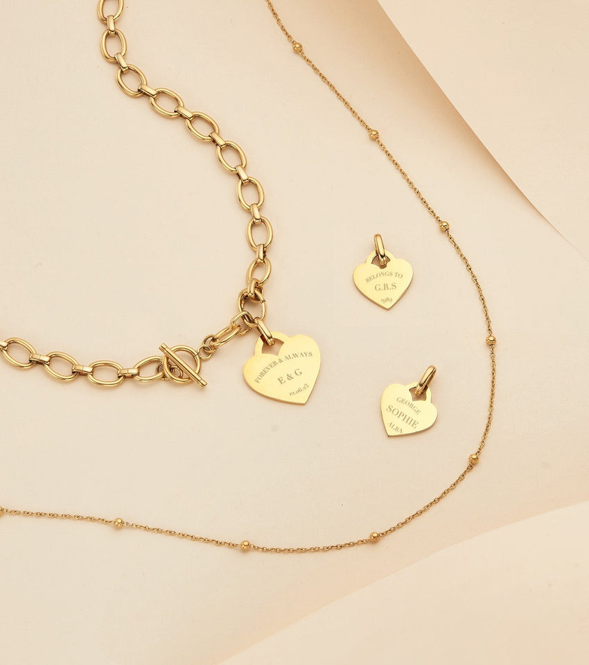 Heart Token Pendant (Gold)