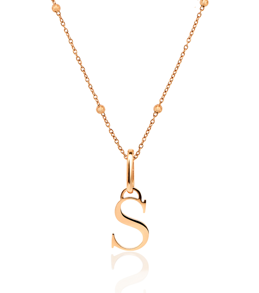 Initial Necklace (Rose Gold)