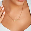 Retro Name Necklace (Gold)