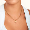 Small Rope Chain Necklace (Gold)