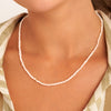 Mini Freshwater Pearl Beaded Necklace (Gold)