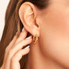 Molten Hoop Earrings (Gold)