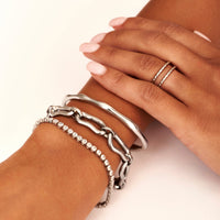 Molten Link Bracelet (Silver)