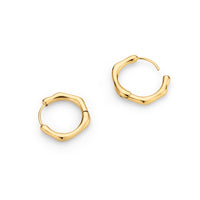 Molten Hoop Earrings (Gold)