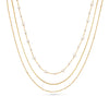 Nova Pearl Multi Chain Necklace (Gold)