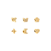 To The Moon & Back Charms (Gold)