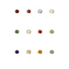 Made Mine Charms - Round Birthstone Charms (Gold)