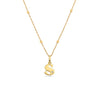 Retro Initial Necklace (Gold)