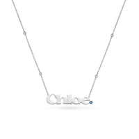 Retro Name Necklace (Silver)