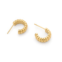 Rope Hoop Earrings (Gold)