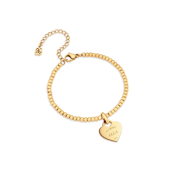 Double Heart Token Necklace (Gold) – Abbott Lyon