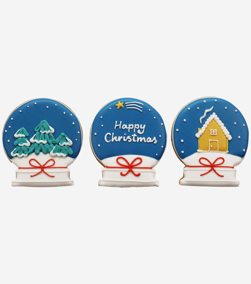 Happy Christmas Snow Globe Trio - CS Replacement