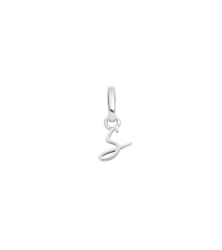 Stacey's Stories Script Initial Pendant (Silver)