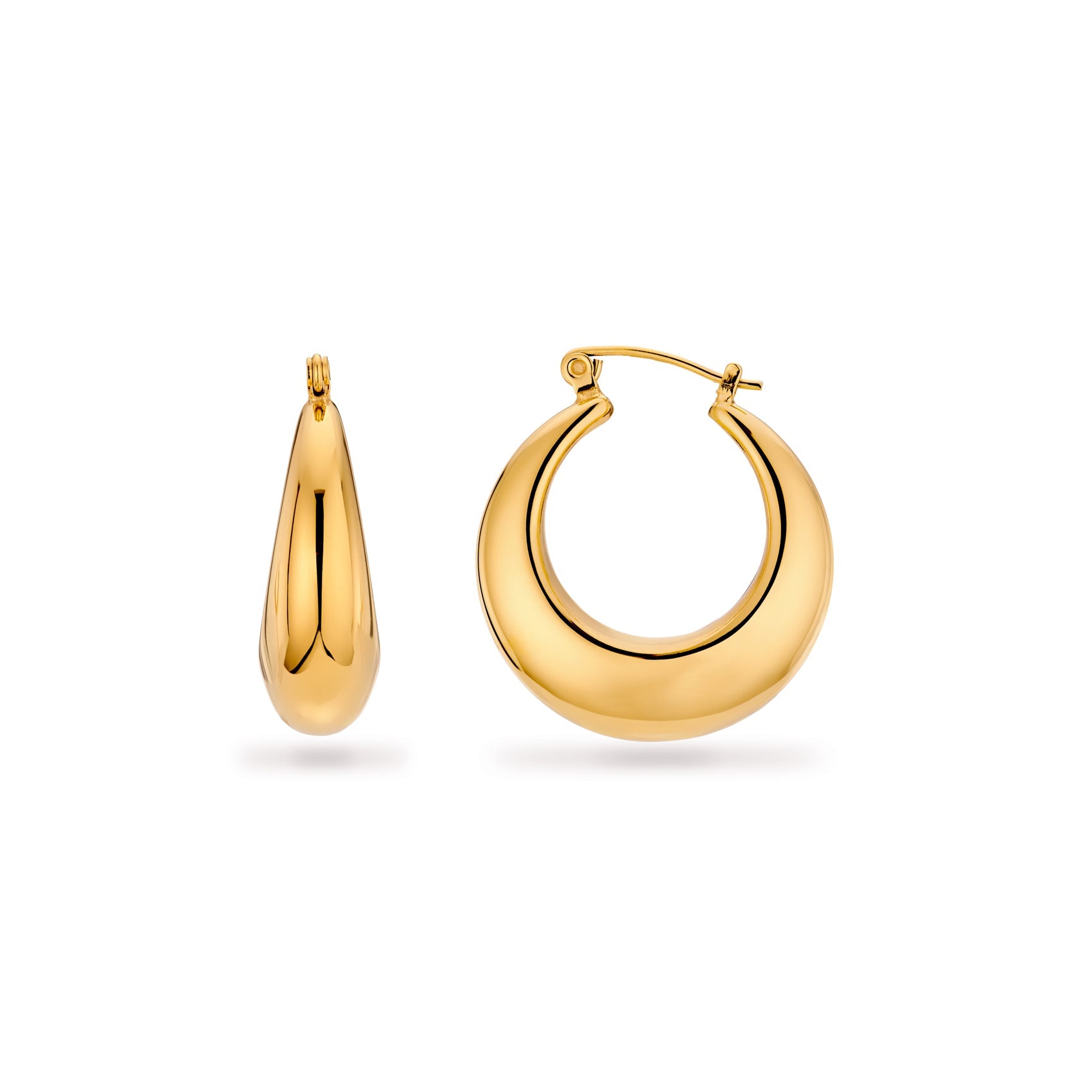 18k deals Gold Hoop Earrings