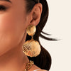 Ocean Shell Clip-On Earrings (Gold)