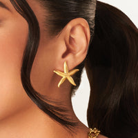 Stellar Starfish Earrings (Gold)