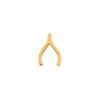 Made Mine Charms - Wishbone Charm (Gold)