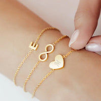 Little Luxe Heart Bracelet (Gold)