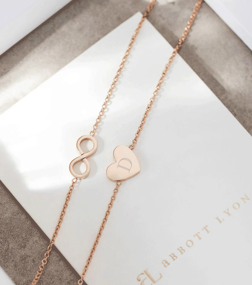 Little Luxe Heart Bracelet (Rose Gold)