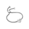 Personalise Heart Bracelet (Silver)