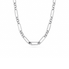 Figaro Chain Necklace (Silver)