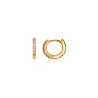 Moon and Back Moon Huggie Earring Bundle (Gold)