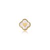 Pearl Clover Charms (Gold) - Heart