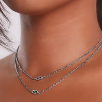 Custom Evil Eye Necklace (Silver)